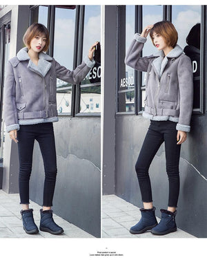 Women Snow Boots Warm Short Fur Plush Winter Ankle Boots Zip Comfort Warm Shoes Anti-Slip Fur Lined Ankle Short Boots Waterproof Slip On Outdoor Lightweight Shoes