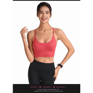 Women Sports Bra Sexy Brathable Sports Top Yoga Bra Push Up Top Female Gym Fitness Sports Underwear Female Seamless bra