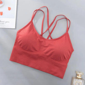 Women Sports Bra Sexy Brathable Sports Top Yoga Bra Push Up Top Female Gym Fitness Sports Underwear Female Seamless bra
