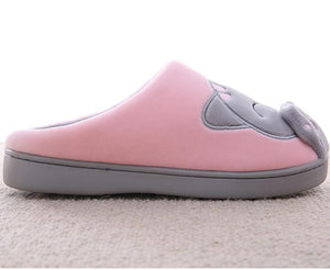 Women Winter Home Fur Slippers Cat Non-Slip Soft Warm House Indoor Bedroom Men Couples Memory Foam Floor Shoes Fluffy Slippers For Women Indoor Warm Furry Bedroom Slippers With Non Slip Outsole