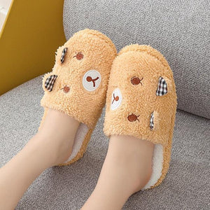 Women Winter Warm Slippers Indoor Bedroom House Flat Floor Plush Shoes Non Slip Fluffy Slippers Cute Cat Fur Slippers Slip on Memory Foam House Outdoor Indoor Warm Fuzzy Plush Fleece Lining Bedroom Comfy Home Living Room Shoes