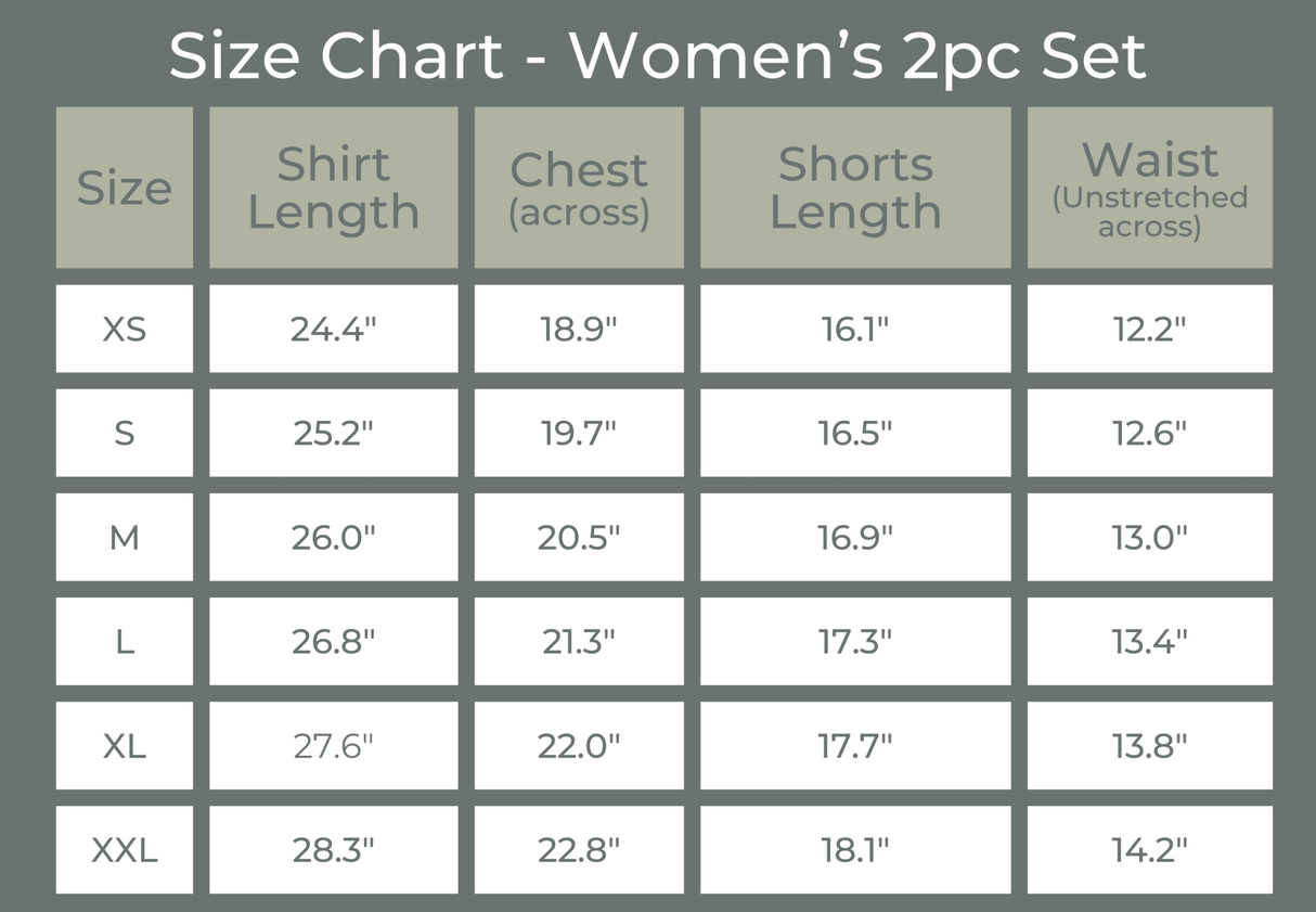 Women's Bamboo Tee & Bike Shorts - sold as separates