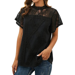 Women's Cute Lace Shirt Top T-Shirt