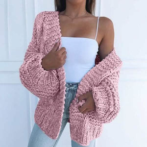Women's Fashion Cable Knit Cardigan