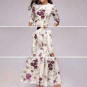 Women's Floral Vintage Dress