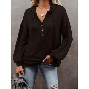 Women's Hoodie Sweatshirt Solid Color