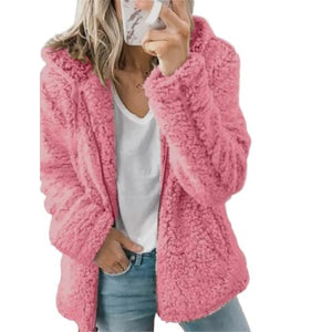Women's Plus Size Hoodie Coat Long Sleeve