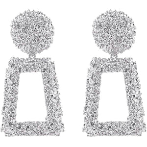 Women's Rectangular Geometric Drop Earrings