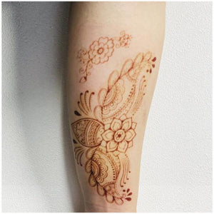Womens Rose Tattoo Temporary Waterproof Body Tattoos Luxury Flower Design Modern Sticker