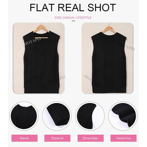Women's Sleeveless Sweater Vest Top