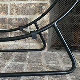 Black Iron Loop Fireplace Log Holder