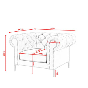 Carolyn Button Tufted Club Chair