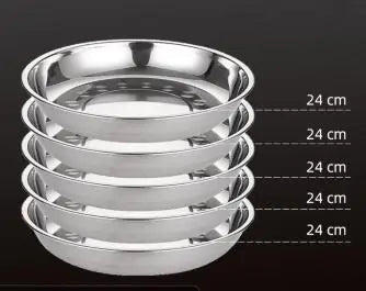 Stainless Steel Tableware Dinner Plate