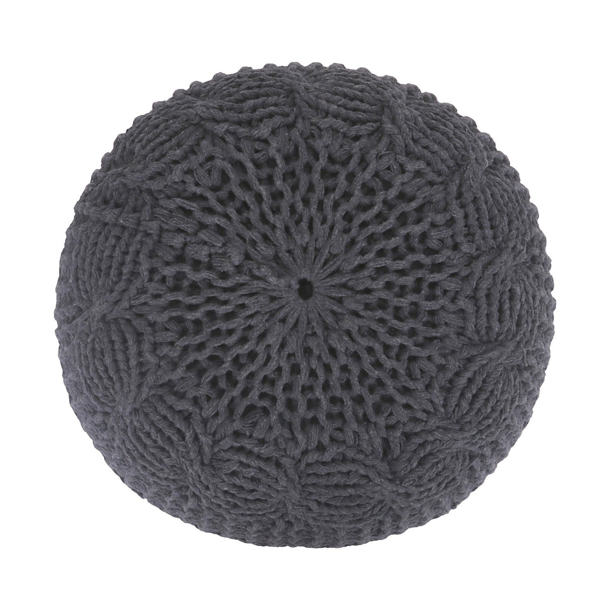 Samiyah Hand Knitted Pouf
