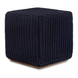 Amayah Pouf with Wooden Tray