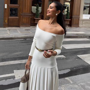 Elegant Retro Split Dress