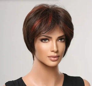 Natural Short Hair Women's Full-Head Wig Style