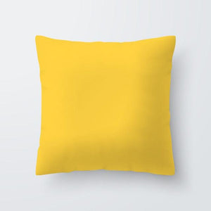Yellow Pillow Case Cushion Cover Geometric Polyester Pillowcase Home Decorative Yellow Grey Modern Pillow Covers Beautiful Pattern Linen Square Pillow Case For Sofa Couch 45x45CM