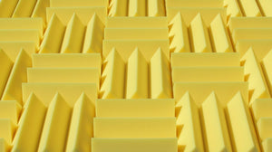 4 Inch Acoustic Foam Wedge Style Panels - 13 Color Options