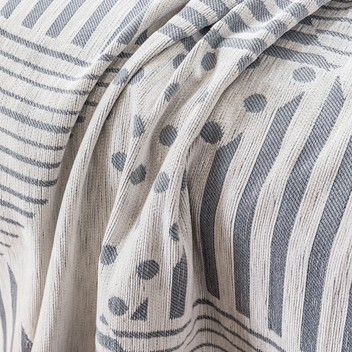 Chenille Geometric Patterned Sofa Throw, Couch Covers for Sectionals for Pets, Throw Cover for Couch