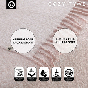 Samara Faux Mohair Throw