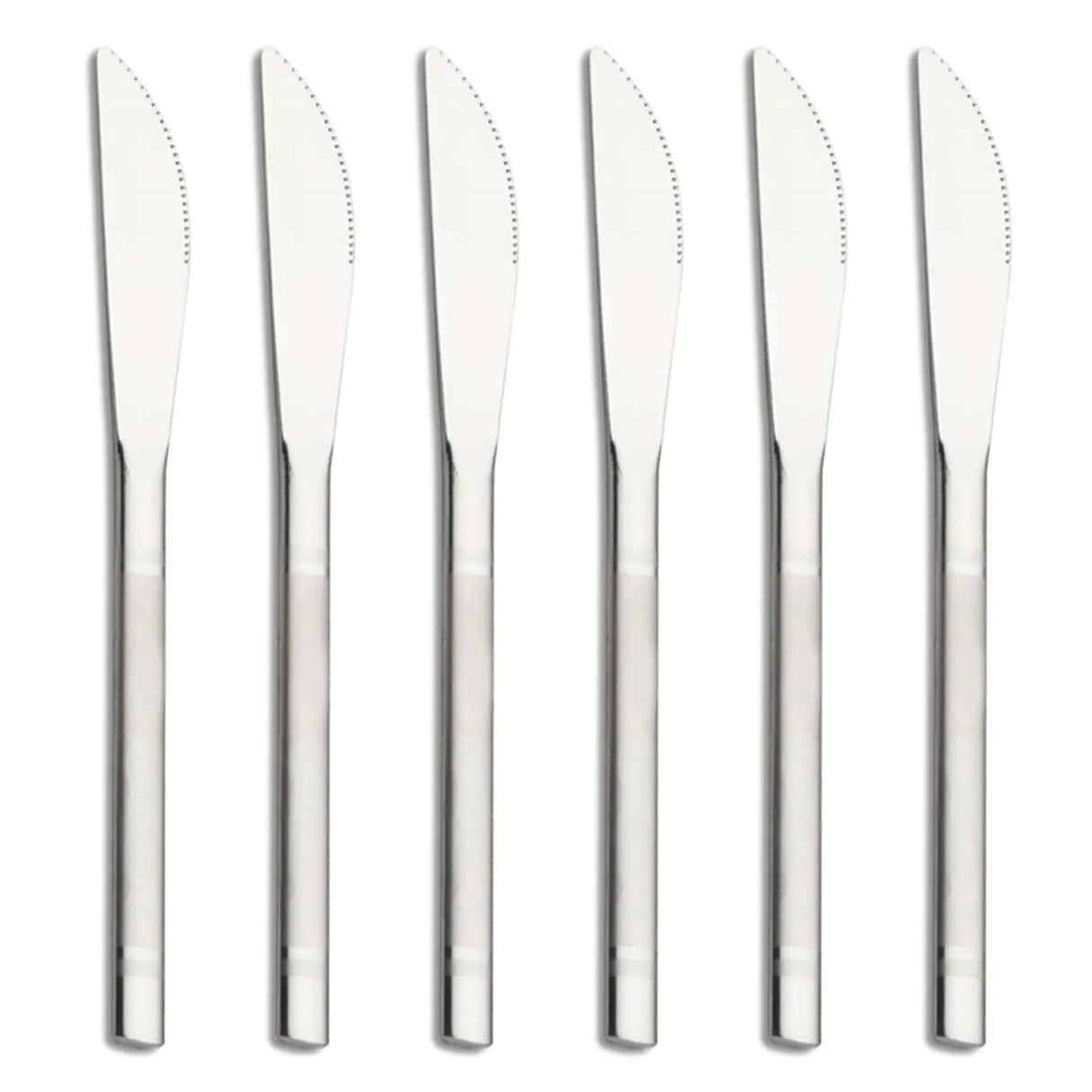VANRA Small Dessert Knives Set of 6 Stainless Steel Kids Dinner Knife Appetizer Fruit Snack Serving Knives Mini Flatware Set Silverware 5.7inch