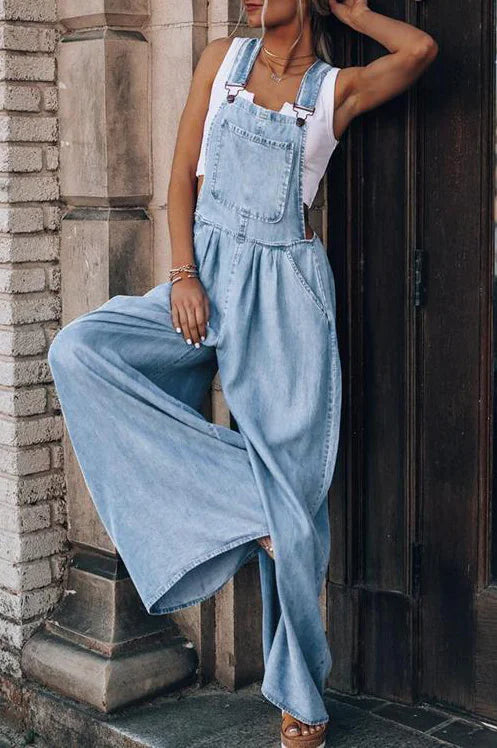 Denim Suspender Overalls
