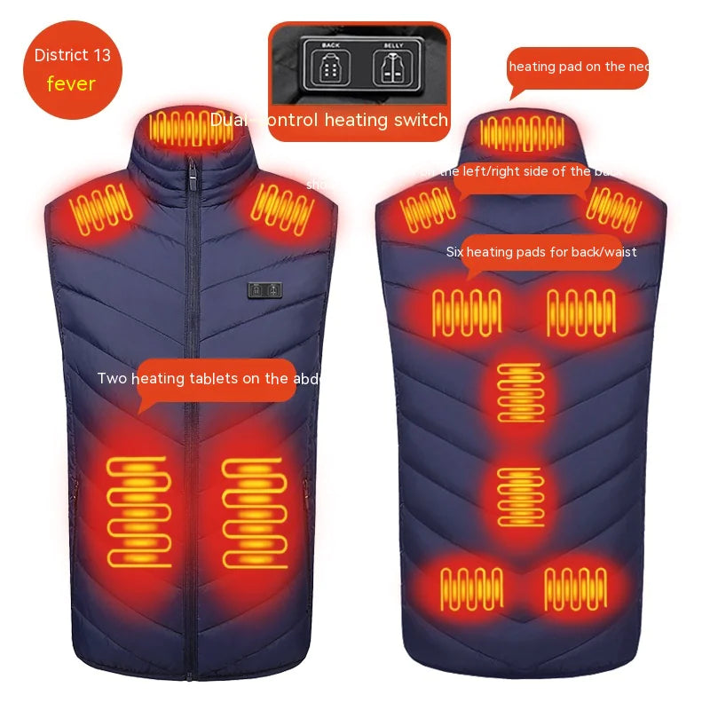 Self-heating Smart USB Electric Vest