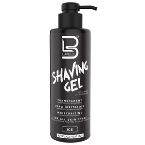 Level 3 Shaving Gel - Straight Razor Shave Gel - Non-Irritating - Refreshing Smell L3 - No Hot Towel Necessary - Level Three Razor Gel Ice 16.9 Fl Oz (Pack of 1)