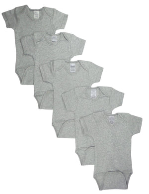Grey Bodysuit One Piece (Pack of 5)