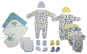 Newborn Baby Boy 19 Pc Layette Baby Shower Gift Set