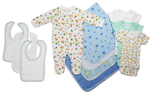 Newborn Baby Boy 11 Pc Layette Baby Shower Gift Set