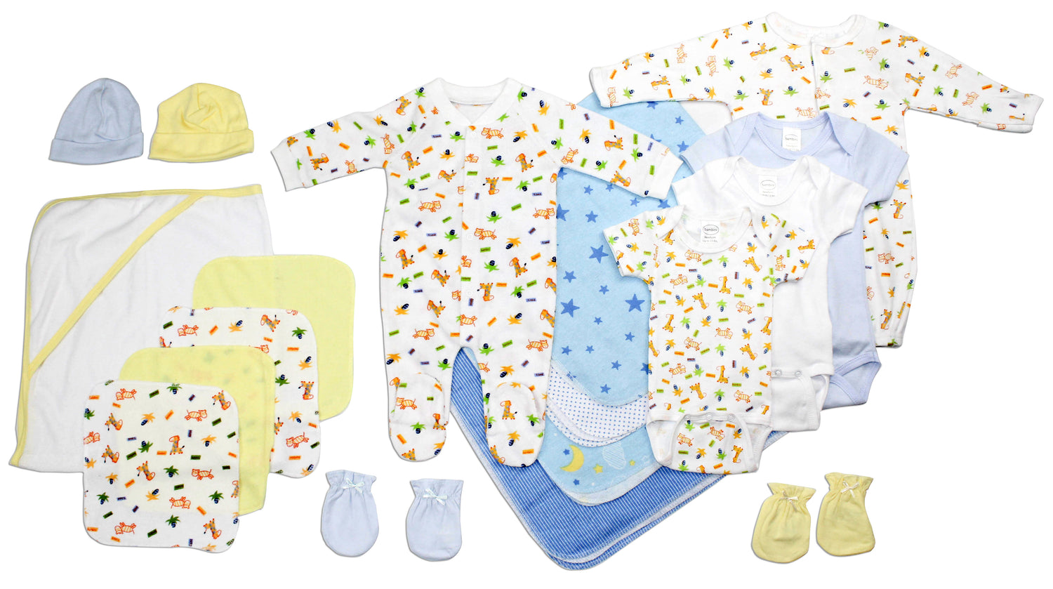 Newborn Baby Boy 18 Pc Layette Baby Shower Gift Set