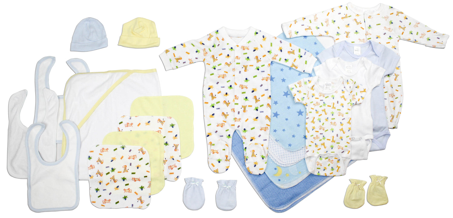 Newborn Baby Boy 21 Pc Layette Baby Shower Gift Set