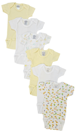 Unisex Baby 6 Pc Bodysuits