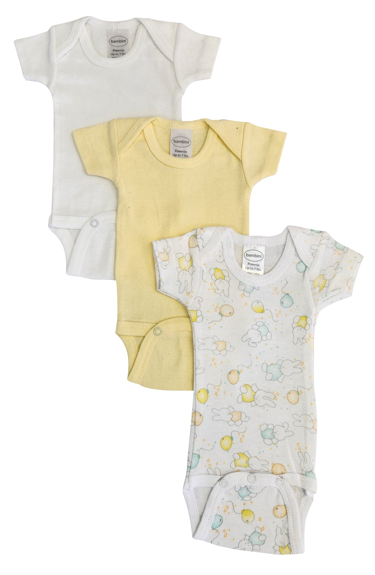Baby Boy, Baby Girl, Unisex Short Sleeve One Piece Variety (Pack of 3)
