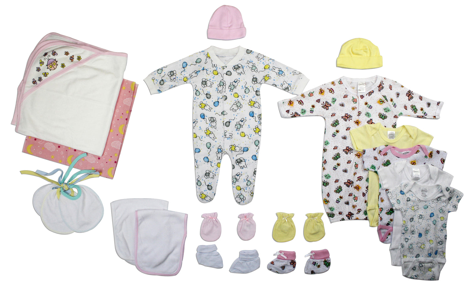 Newborn Baby Girls 20 Pc Layette Baby Shower Gift Set