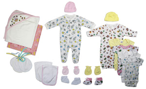 Newborn Baby Girls 20 Pc Layette Baby Shower Gift Set