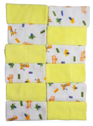 Twelve Piece Wash Cloth Set