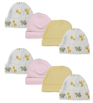 Baby Girls Caps (Pack of 8)