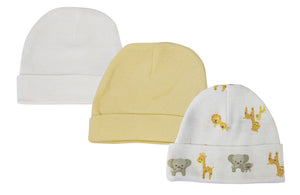 Baby Boy, Baby Girl, Unisex Infant Caps (Pack of 3)