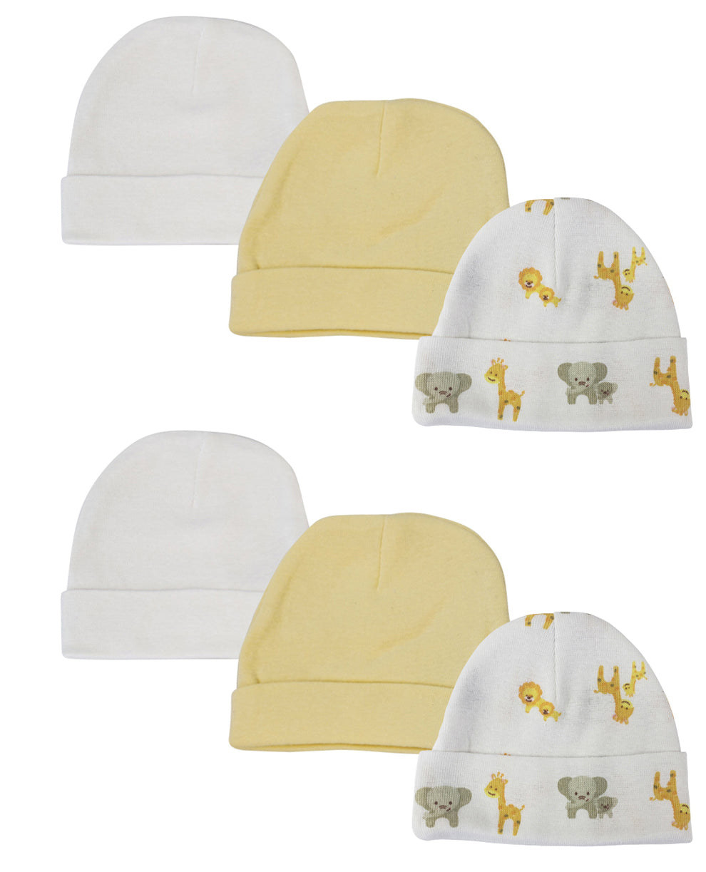 Baby Boy, Baby Girl, Unisex Infant Caps (Pack of 6)