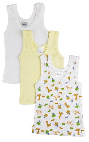 Boys Printed Tank Top Variety 3 Pack