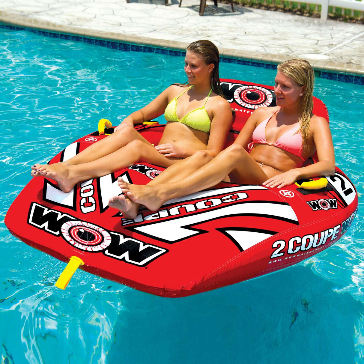 WOW Sports 2 Person Coupe Cockpit Towable Water Tube For Pool and Lake (15-1030) by Jupiter Gear