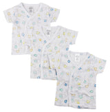 Infant Side Snap Short Sleeve Shirt - 3 Pack
