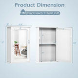 Bathroom Wall Cabinet with Single Mirror Door