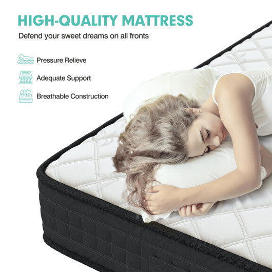8 Inch Breathable Memory Foam Bed Mattress Medium Firm for Pressure Relieve-King Size