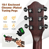 41 Inch Full Size Cutaway Acoustic Guitar Set for Beginner-Red