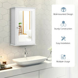 Bathroom Wall Cabinet with Single Mirror Door