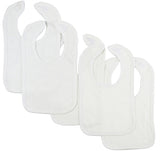 White Interlock Bib (Pack of 5)
